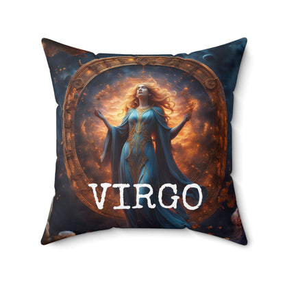 Virgo Horoscope Square Throw Pillow Home Decor JSCHAFFA.com