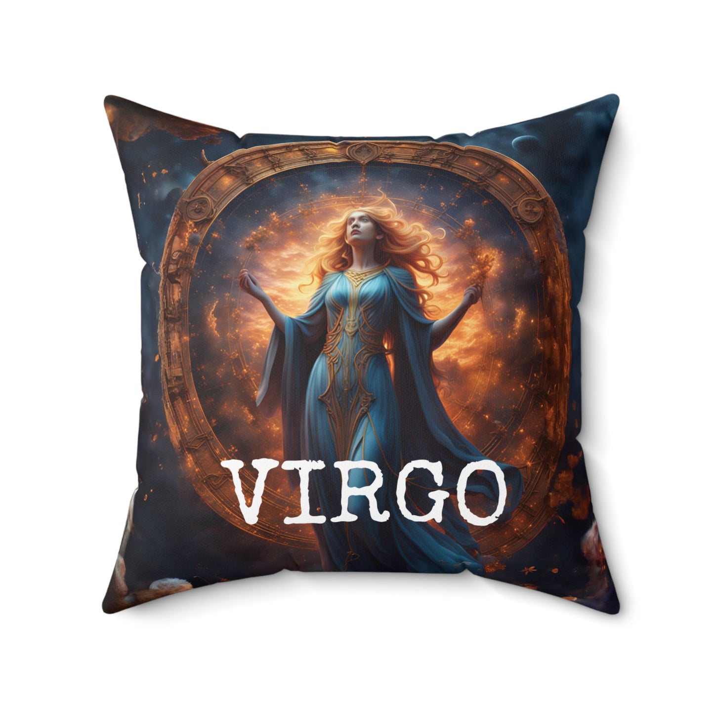 Virgo Horoscope Square Throw Pillow Home Decor JSCHAFFA.com