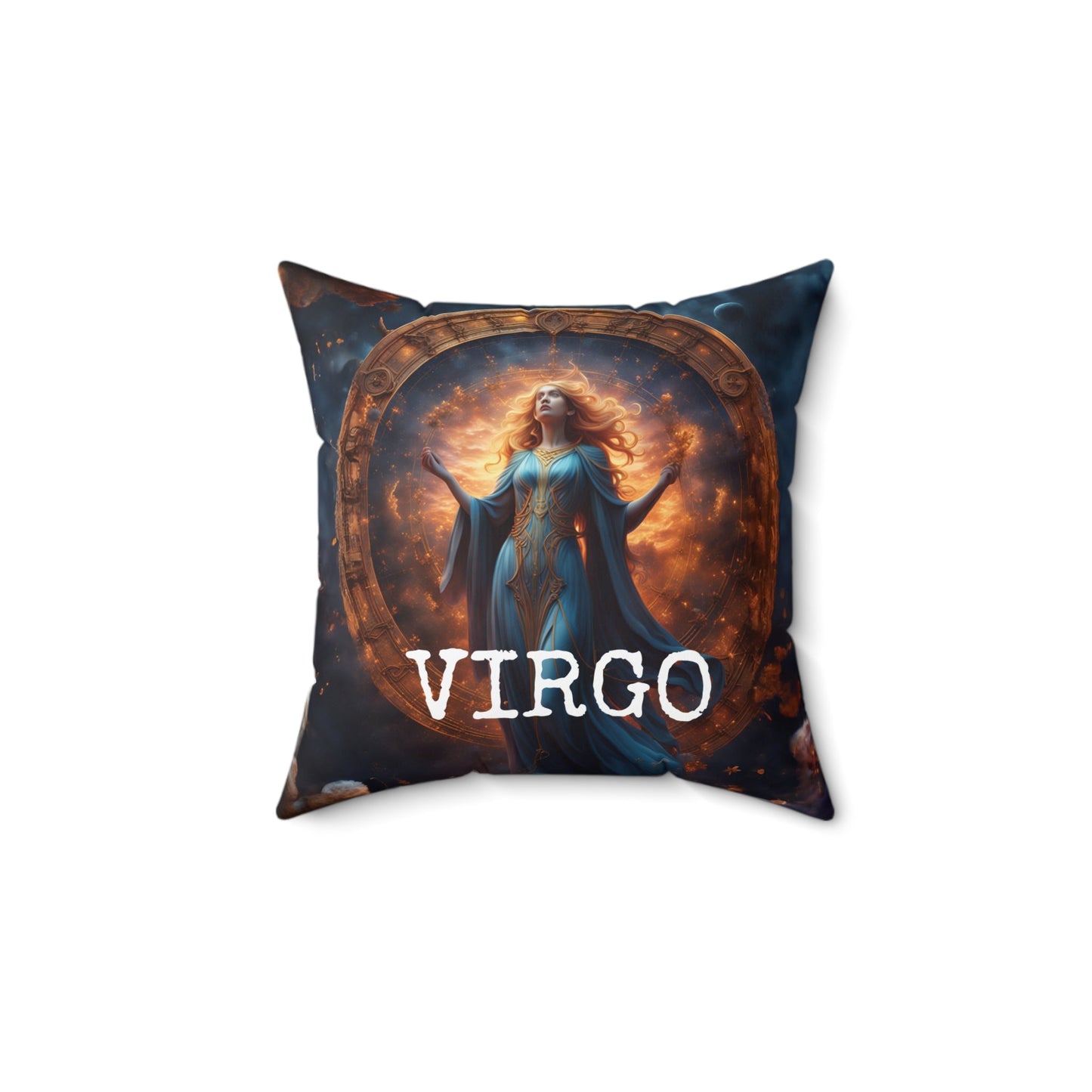 Virgo Horoscope Square Throw Pillow Home Decor JSCHAFFA.com