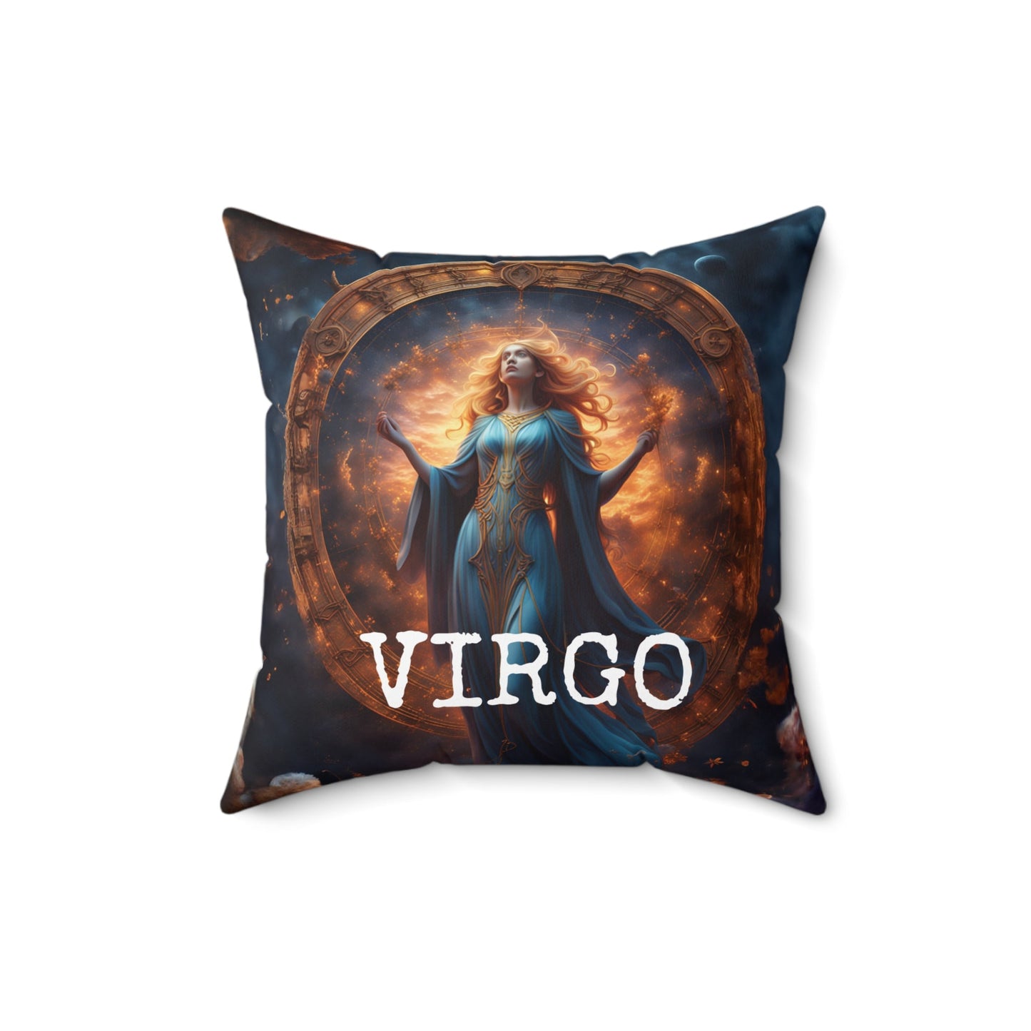 Virgo Horoscope Square Throw Pillow Home Decor JSCHAFFA.com