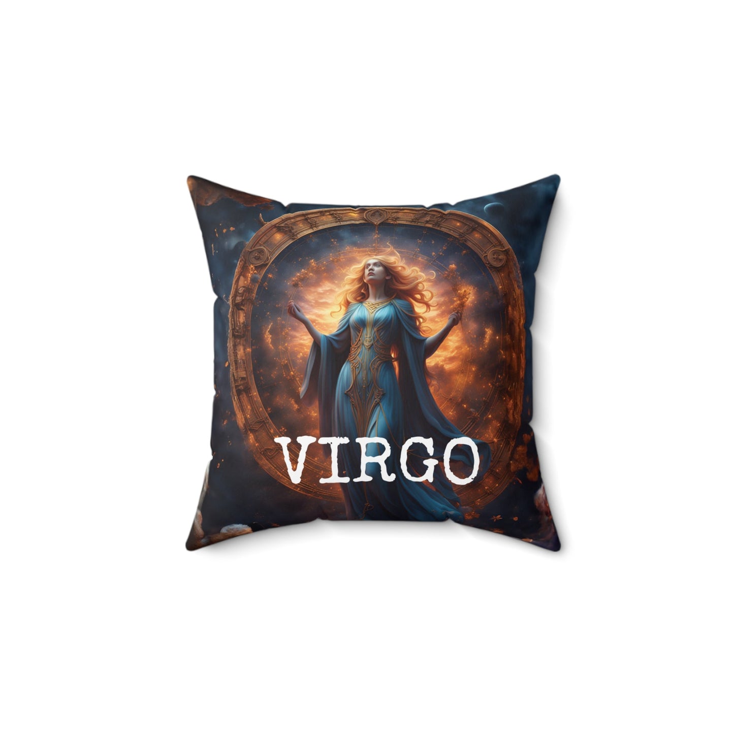 Virgo Horoscope Square Throw Pillow Home Decor JSCHAFFA.com