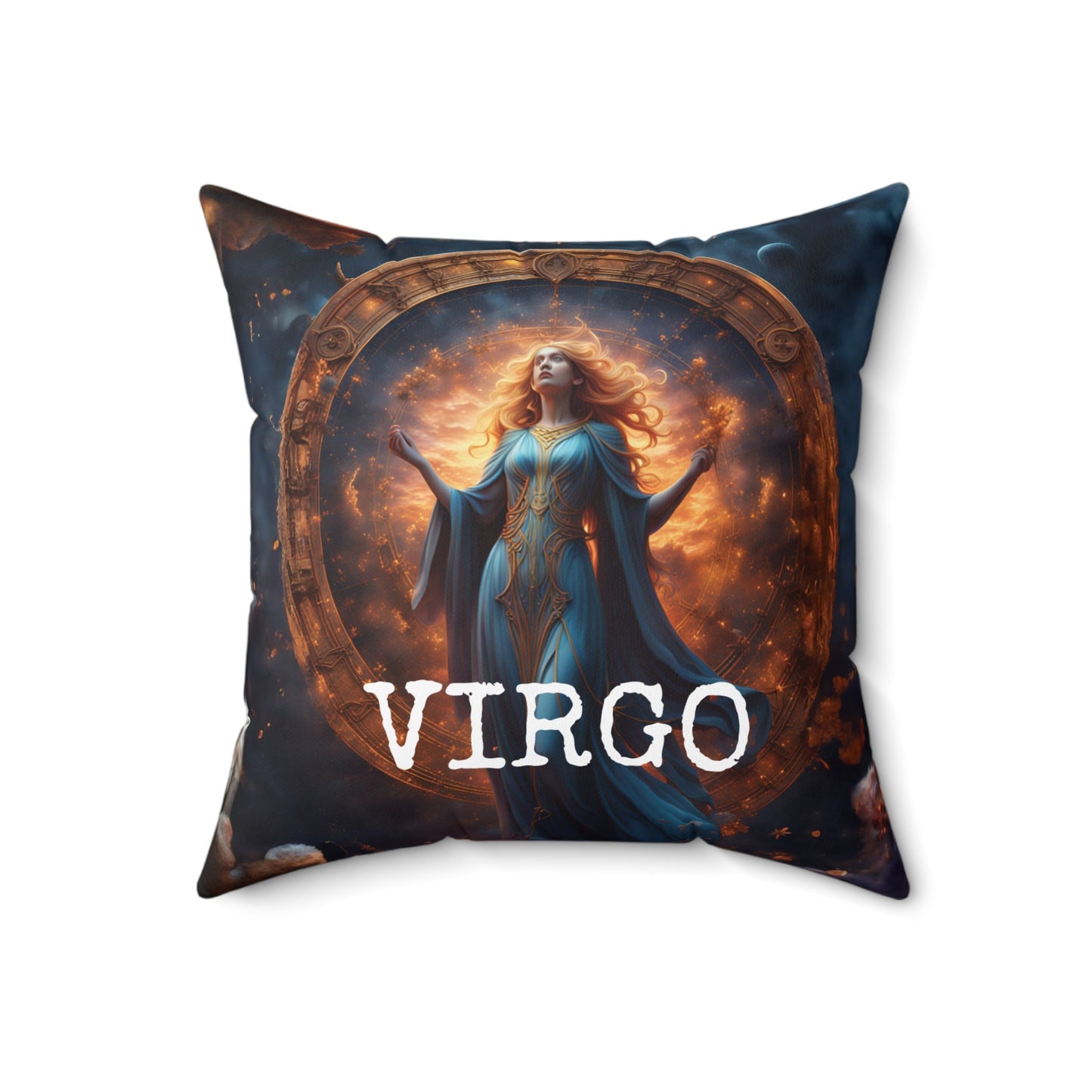 Virgo Horoscope Square Throw Pillow Home Decor JSCHAFFA.com