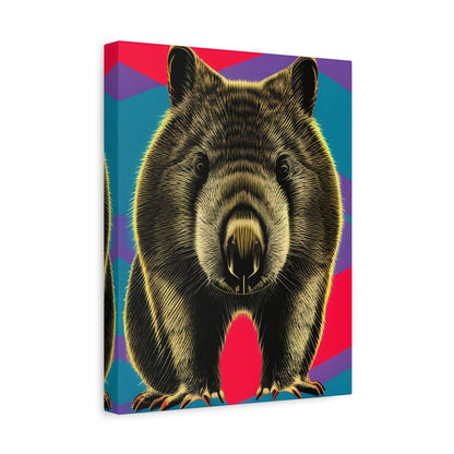 Enchanting Wombat Canvas Art - Authentic Australian Wildlife Wall Decor Canvas JSCHAFFA.com