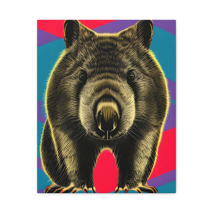 Enchanting Wombat Canvas Art - Authentic Australian Wildlife Wall Decor Canvas JSCHAFFA.com