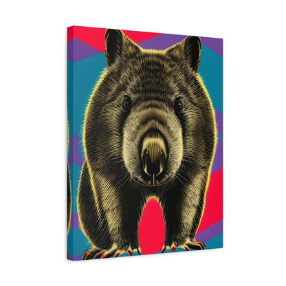 Enchanting Wombat Canvas Art - Authentic Australian Wildlife Wall Decor Canvas JSCHAFFA.com