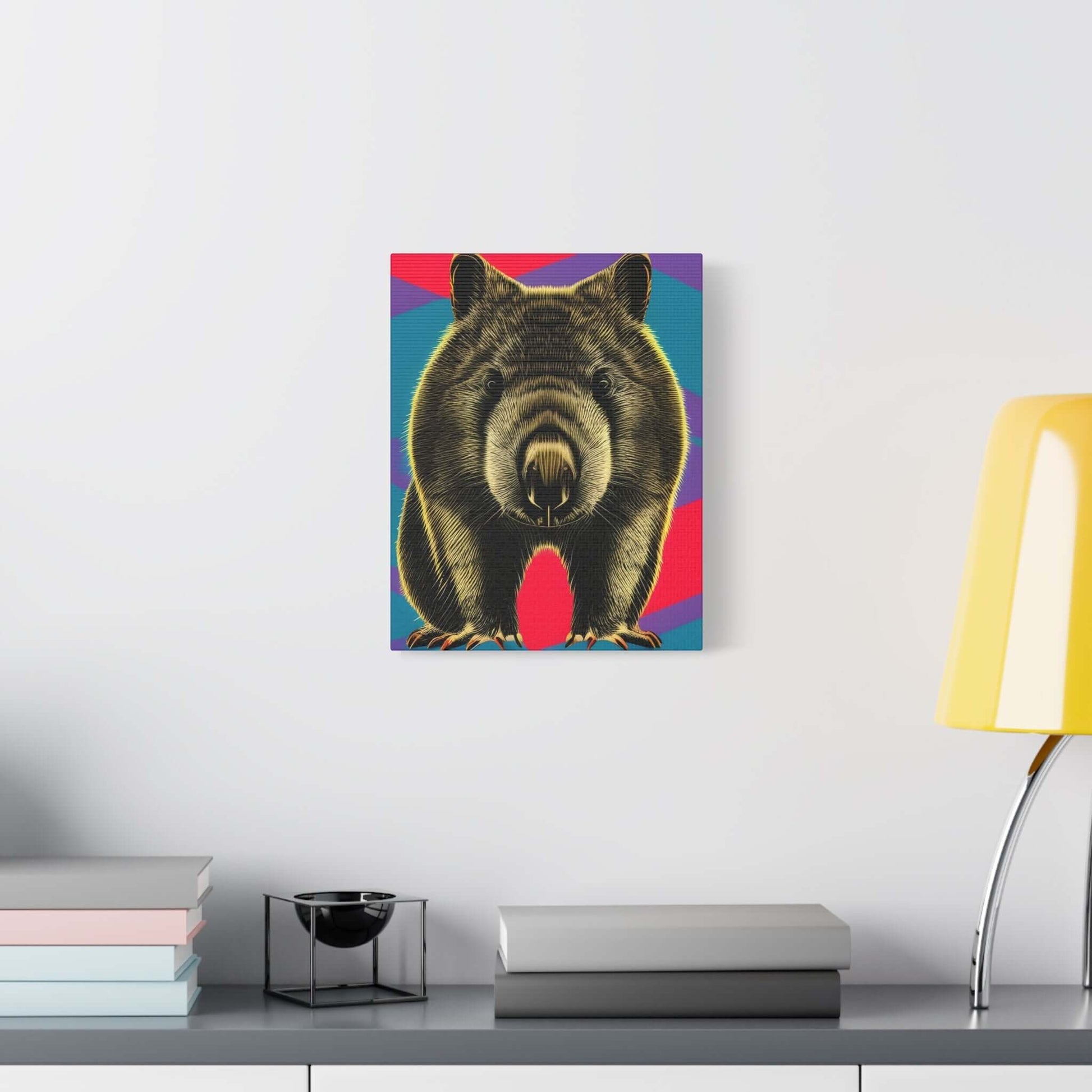 Enchanting Wombat Canvas Art - Authentic Australian Wildlife Wall Decor Canvas JSCHAFFA.com