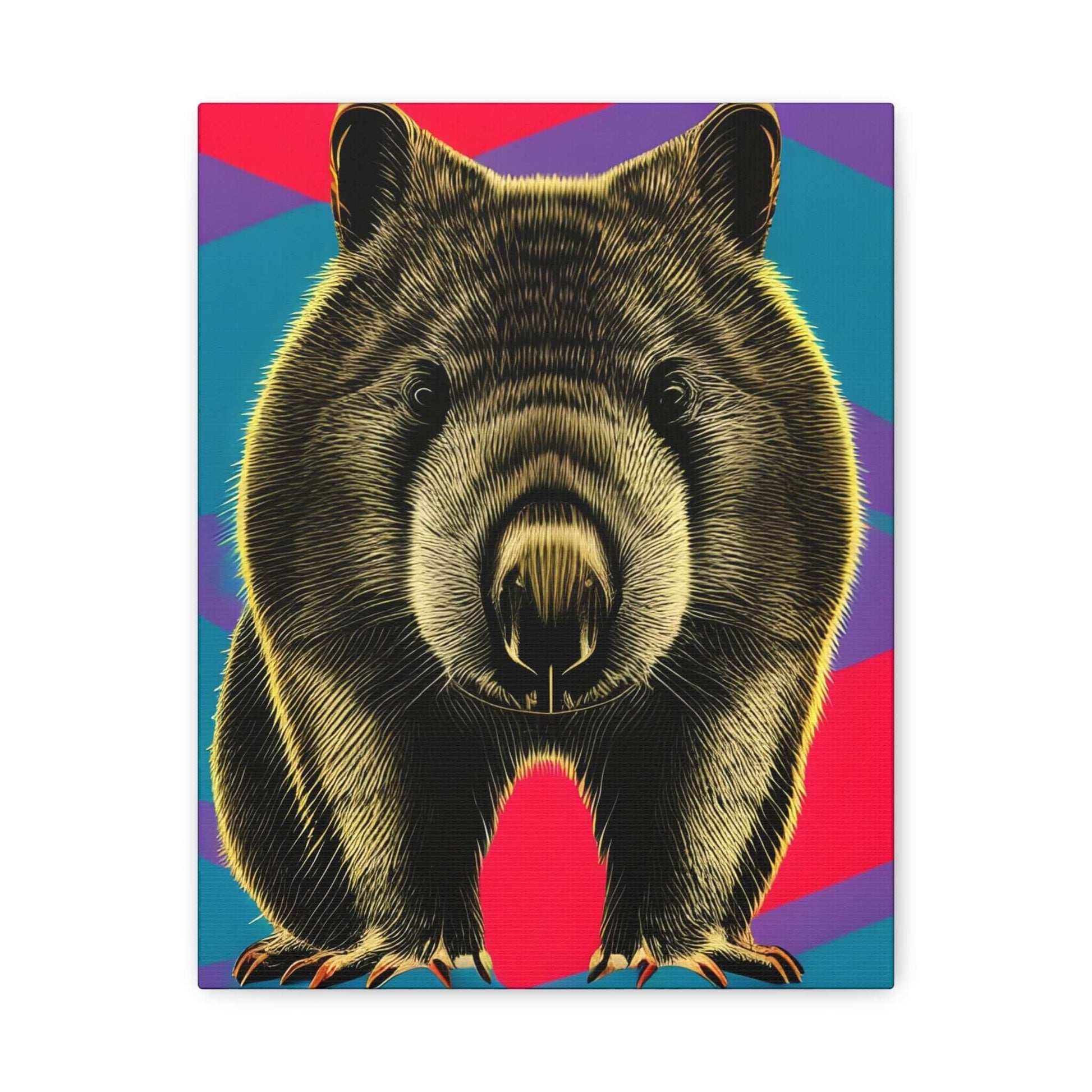 Enchanting Wombat Canvas Art - Authentic Australian Wildlife Wall Decor Canvas JSCHAFFA.com