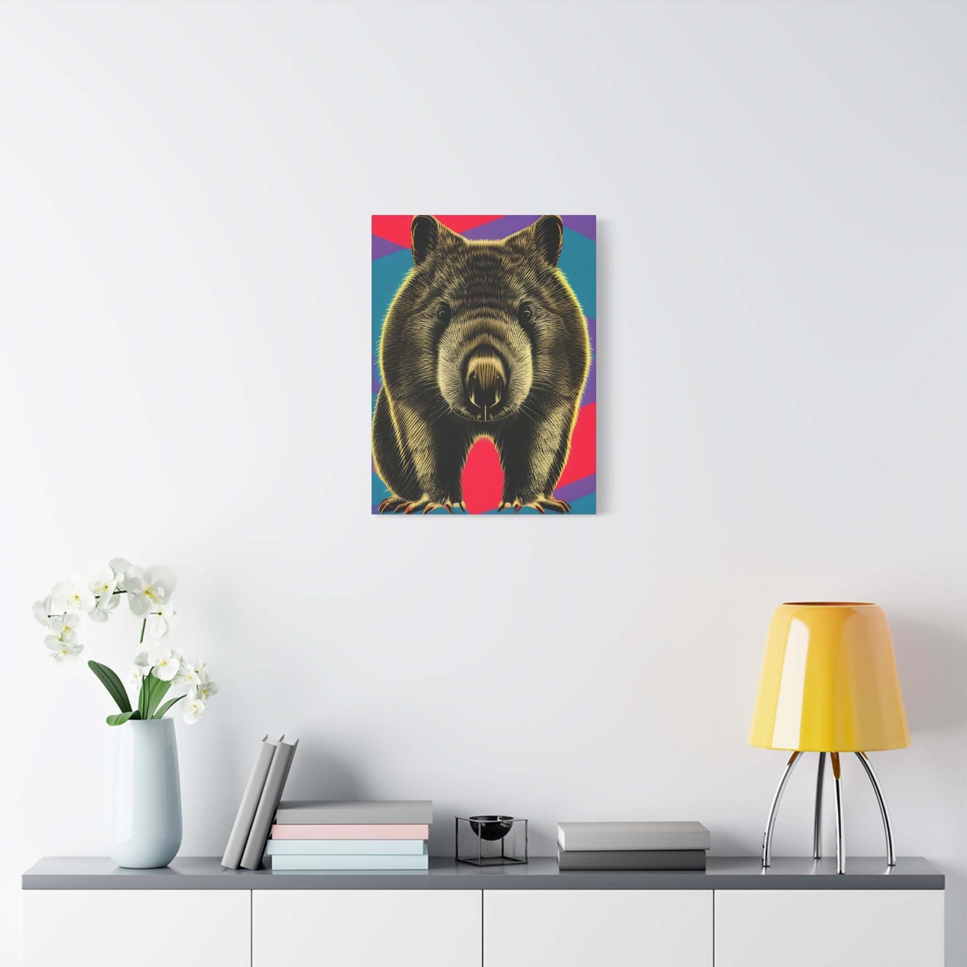 Enchanting Wombat Canvas Art - Authentic Australian Wildlife Wall Decor Canvas JSCHAFFA.com