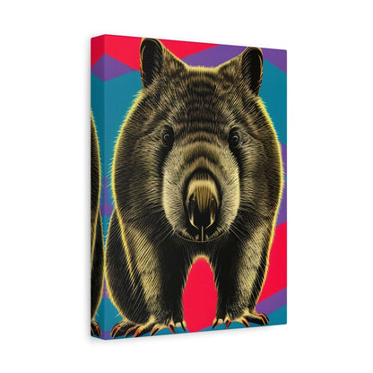 Enchanting Wombat Canvas Art - Authentic Australian Wildlife Wall Decor Canvas JSCHAFFA.com