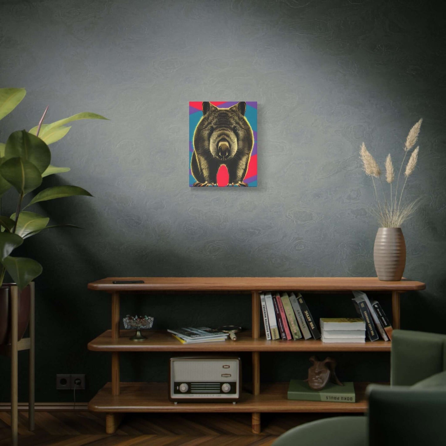 Enchanting Wombat Canvas Art - Authentic Australian Wildlife Wall Decor Canvas JSCHAFFA.com