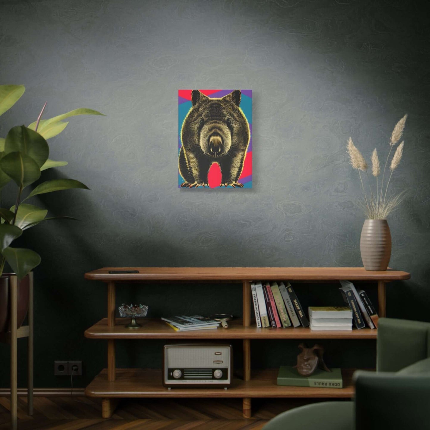 Enchanting Wombat Canvas Art - Authentic Australian Wildlife Wall Decor Canvas JSCHAFFA.com