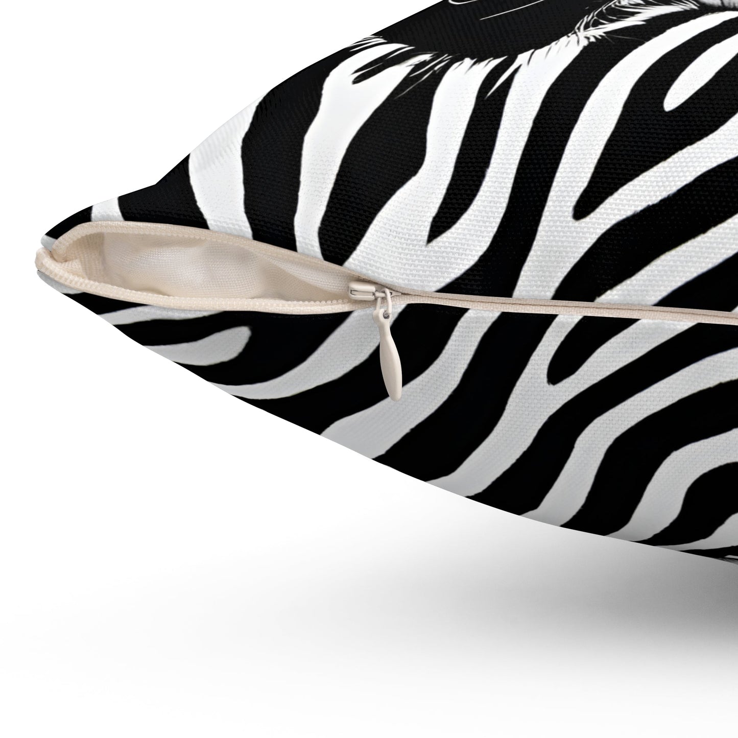 Zebra Pillow Square Throw Pillow Home Decor JSCHAFFA.com