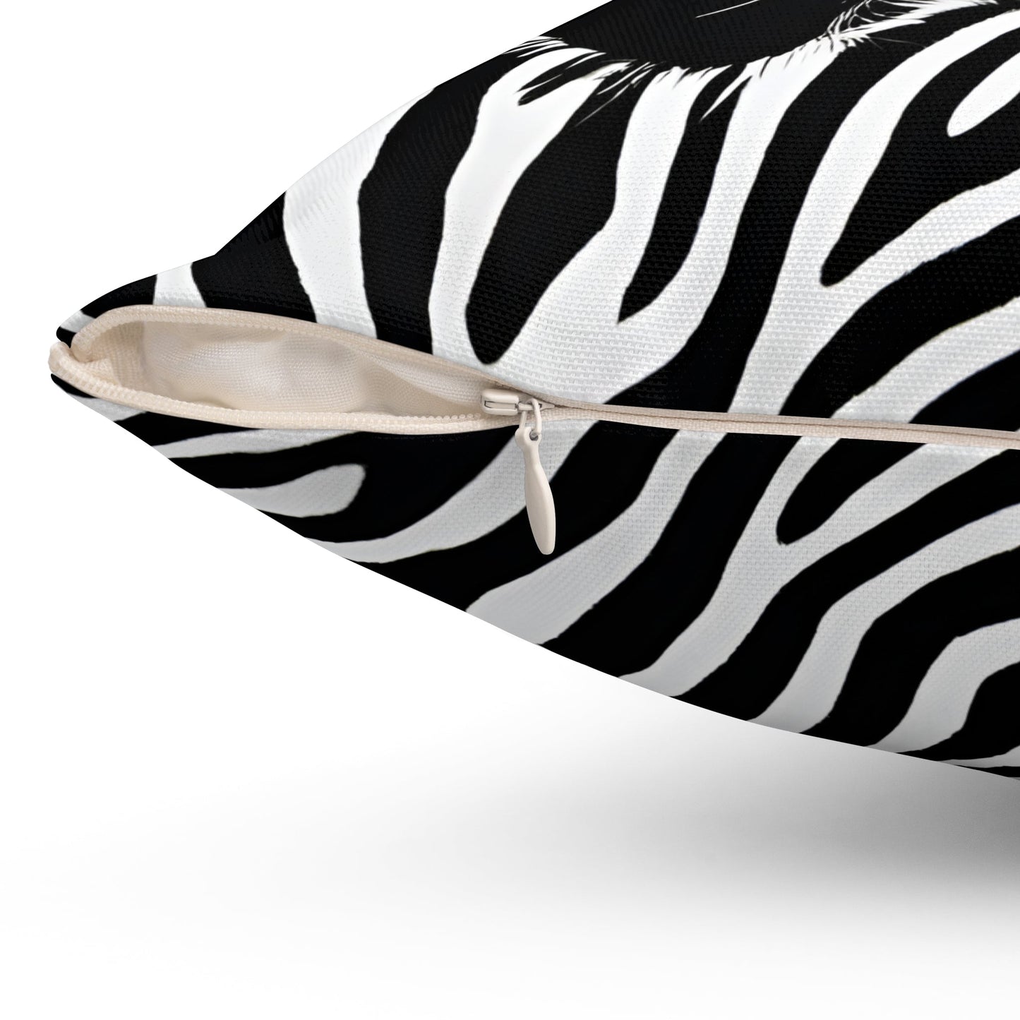 Zebra Pillow Square Throw Pillow Home Decor JSCHAFFA.com